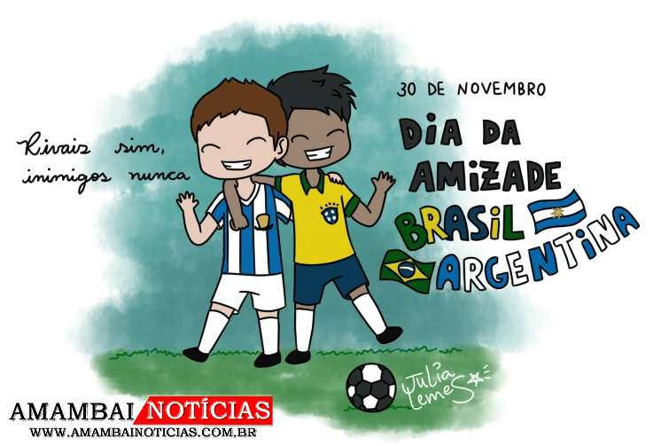 Charge da semana: 30 de novembro - Dia da Amizade Brasil-Argentina