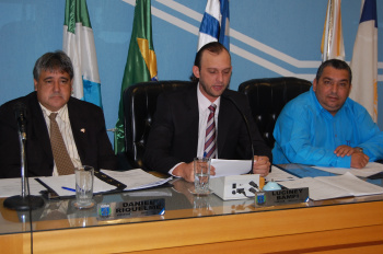 Luciney Bampi preside sessão do legislativo municipal Vereador Luciney Bampi preside sessão do legislativo municipal. Foto: Moreira Produções