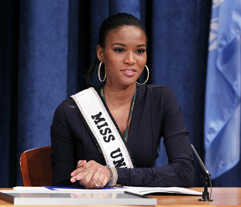 Leila Lopes na sede da ONU