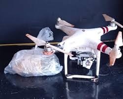 Drone que levou pacote de drogas para o presídio de Dourados (Foto: Divulgação