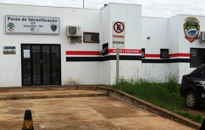 O Posto de Identificação funciona anexo a Delegacia de Polícia Civil de Amambai / Foto: Reprodução - Vilson Nascimento