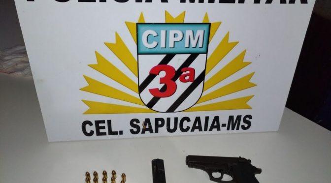 Polícia Militar prende autor por posse ilegal de arma de fogo