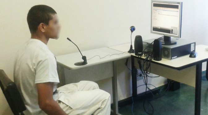 Audiências por videoconferência são realizadas na penitenciária de Dourados Audiências por videoconferência são realizadas na penitenciária de Dourados