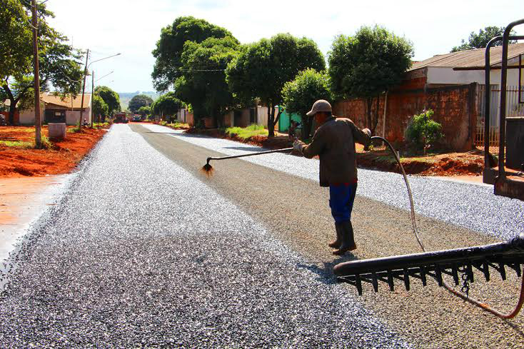 Prefeitura de Nova Andradina inicia pavimentação Prefeitura de Nova Andradina inicia pavimentação