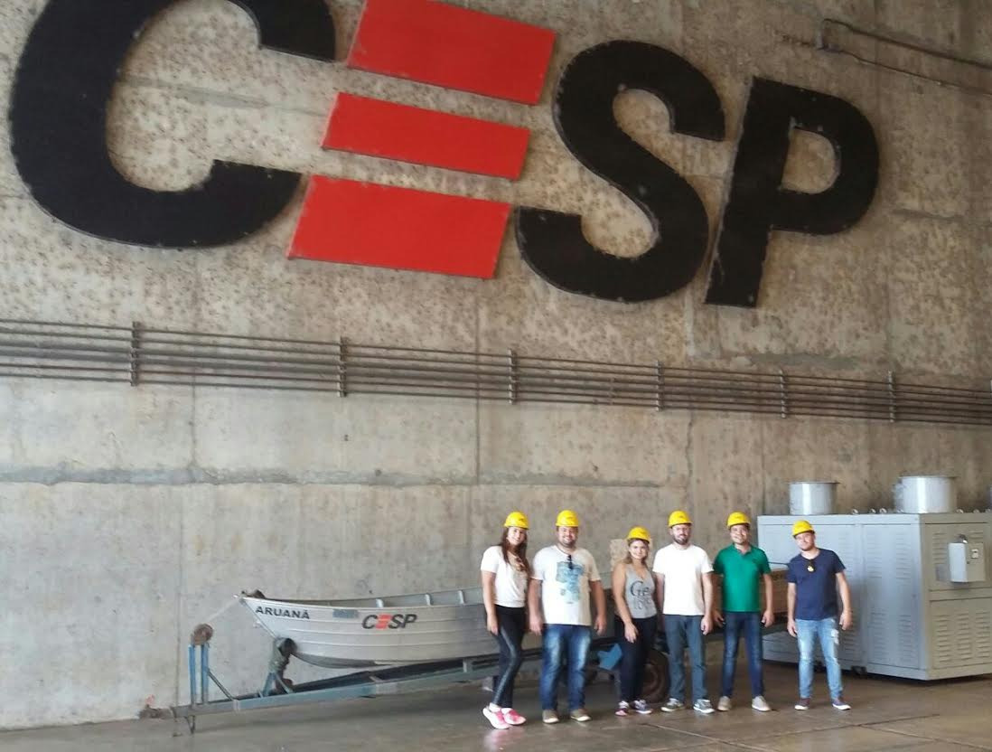 Os academicos estiveram visitando a usina no dia 27 de maioFotos: Divulgação