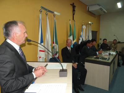 Vereadores de Amambai iniciam trabalhos legislativos de 2014 Presidente do legislativo municipal, vereador Roberto Dias (PSDB) / Foto: Moreira Produções