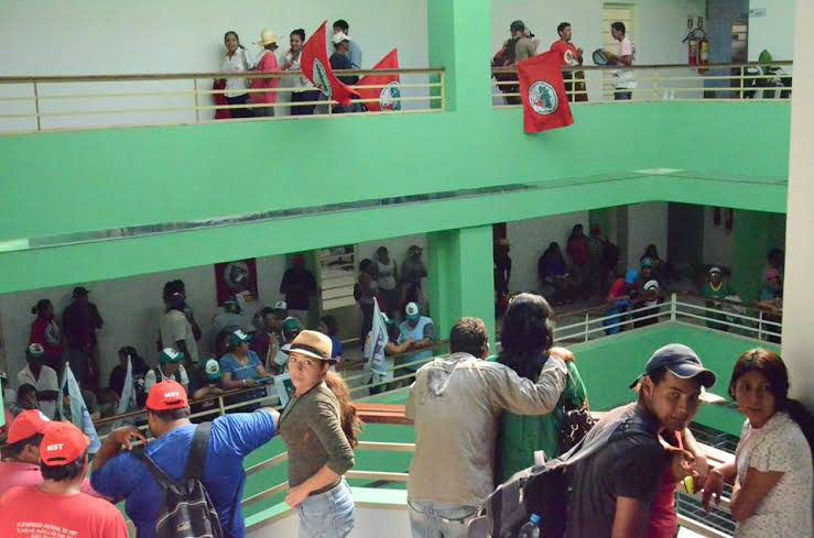 Após Marcha da Classe Trabalhadora movimentos ocupam o Incra de MS Após Marcha da Classe Trabalhadora movimentos ocupam o Incra de MS