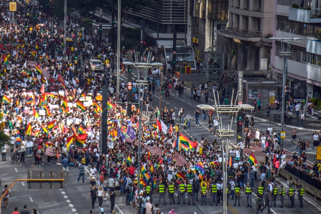 Em cinco dias, golpistas aprofundam violência e elevam número de mortos a 24 Protesto na avenida Paulista. (Foto: Elineudo Meira)