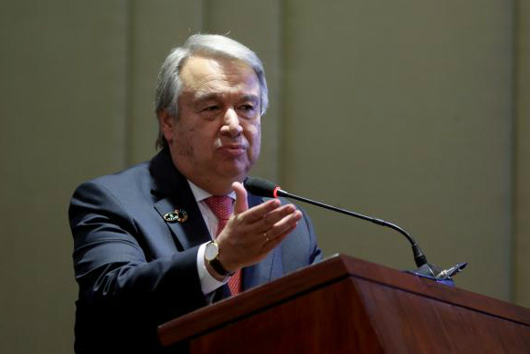 O novo secretário-geral da ONU, declarou-se 