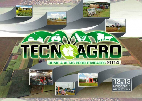 Com o slogan 'Rumo a altas produtividades', o Tecnoagro será realizado nos dias 12 e 13 de março, em Chapadão do Sul