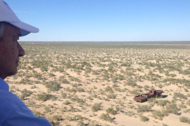 Secretário-geral da ONU, António Guterres visita a região seca do Mar de Aral, no Uzbequistão. Foto: ONU
