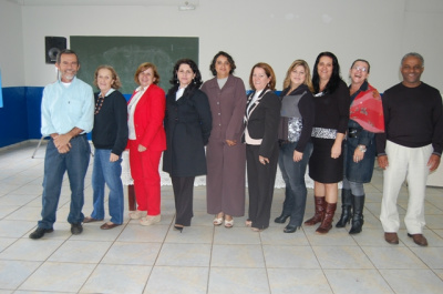 A diretoria do Simted de Amambai.