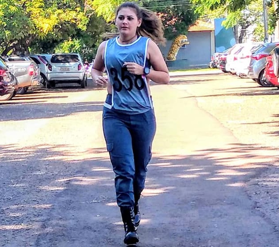 Trajando calça e coturno, atleta amambaiense vence corrida militar na capital Foto: Arquivo Pessoal