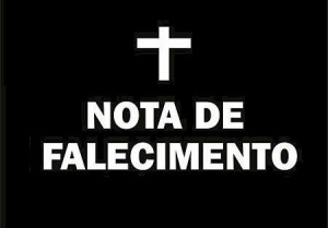 Nota de falecimento Nota de falecimento