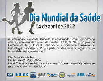 Capital prepara ações para o Dia Mundial da Saúde Capital prepara ações para o Dia Mundial da Saúde