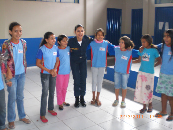 Iniciam as aulas do Proerd em Coronel Sapucaia