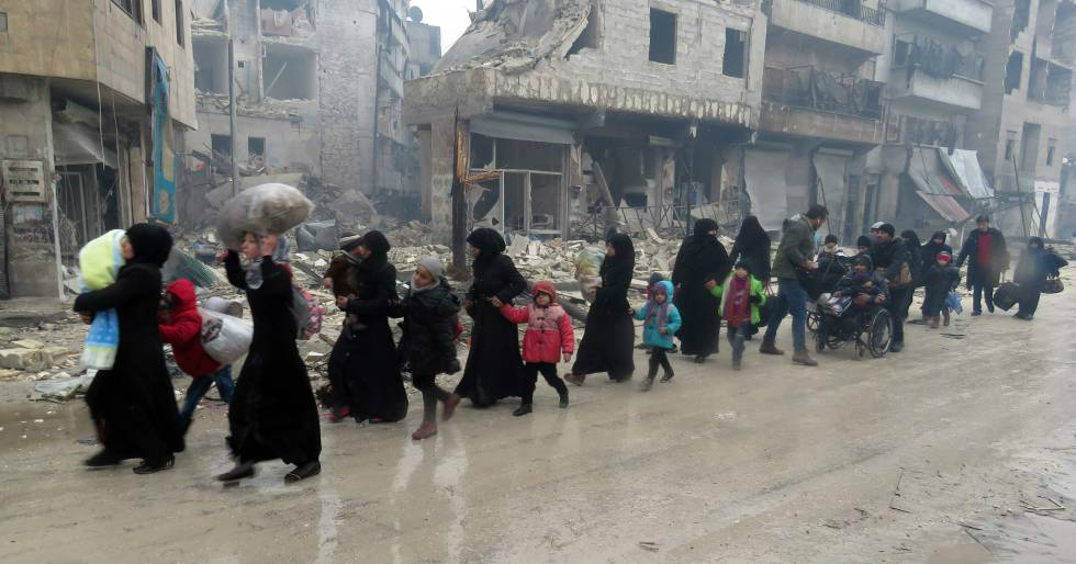 Evacuação de civis é suspensa em Aleppo, na Síria Foto: Divulgação