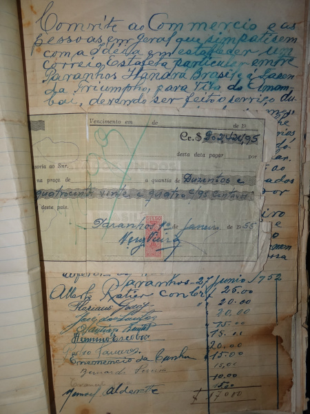 Dia do Comerciante: histórias de ontem e de hoje em Amambai Primeira nota promissória assinada por Nery no comércio / Foto: Moreira Produções