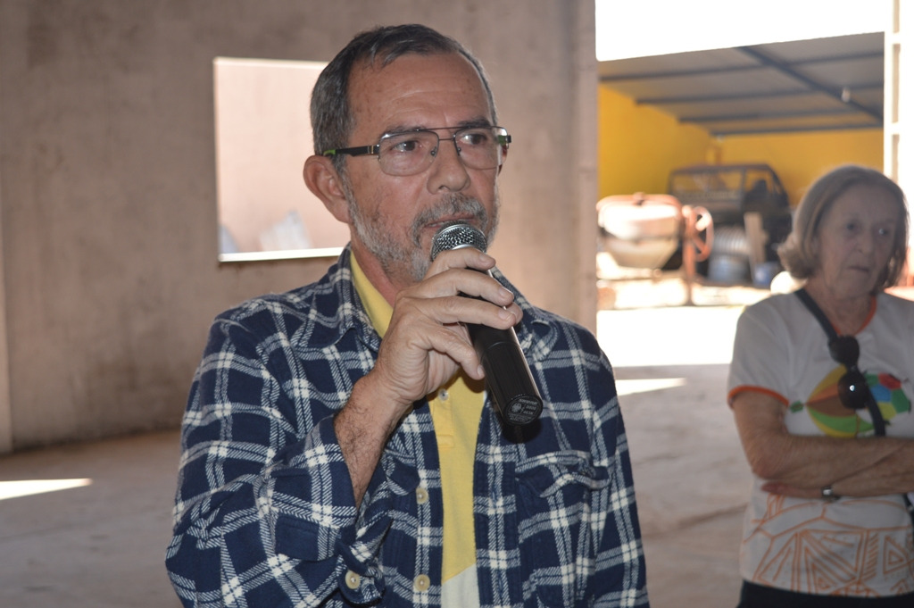 Presidente do Simted de Amambai, professor Humberto VilhalvaFoto: Moreira Produções