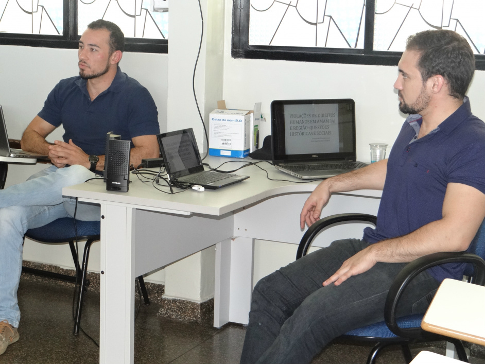E/D: Professores Antônio Franco e Vitor Hugo Guidotti / Foto: Moreira Produções