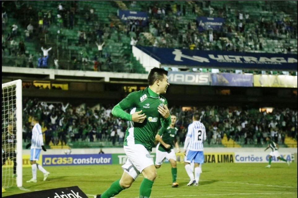Guarani vence Paysandu e acirra briga pela ponta Créditos: Daniel Chiesa/Guarani