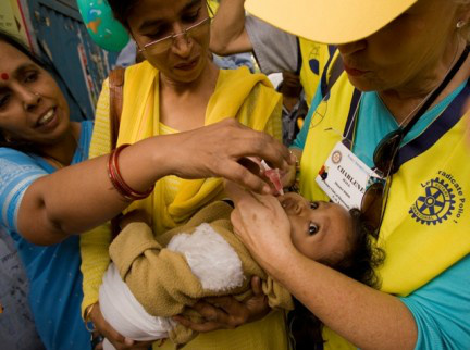 Dia Mundial de Combate a Pólio – O Rotary luta para erradicar a Poliomielite