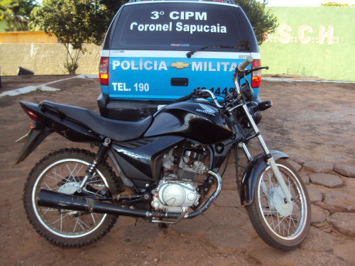 PM recupera moto roubada em Dourados e prende o condutor procurado pela justiça