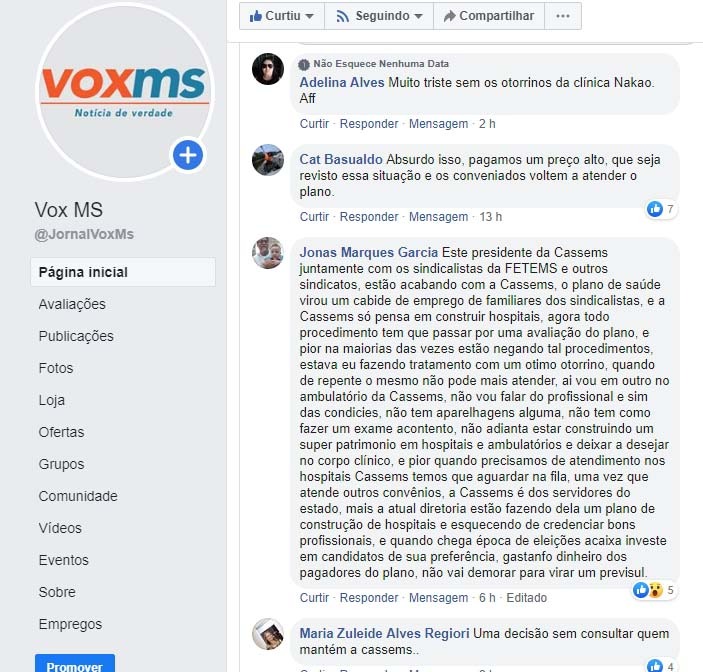 Procon vai cobrar explicações da Cassems sobre otorrinos Foto:Divulgação