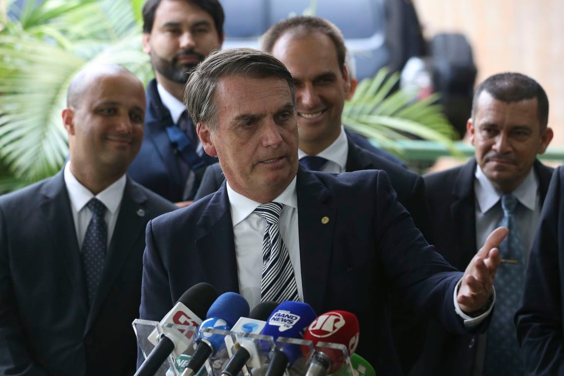 Presidente eleito Jair Bolsonaro.