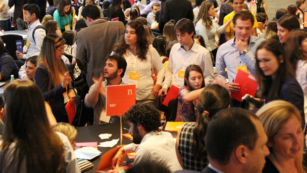 Jovens tinham contato com profissionais de grandes empresas Foto: Divulgação 