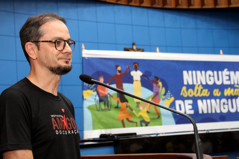 Cultura da paz: ALMS comemora os 70 anos da Declaração dos Direitos Humanos Estevom Molica, dirigente do Instituto Amigos do Coração