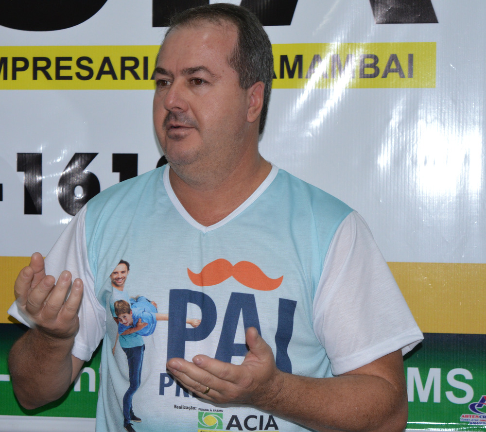 Amambai: campanha Pai Premiado foi lançada na última quarta (14) pela Acia Presidente da Acia, Clemente Martins Júnior / Foto: Moreira Produções
