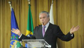 O vice-presidete Michel Temer, que reassumiuo comando do PMDB    Arquivo/Agência Brasil