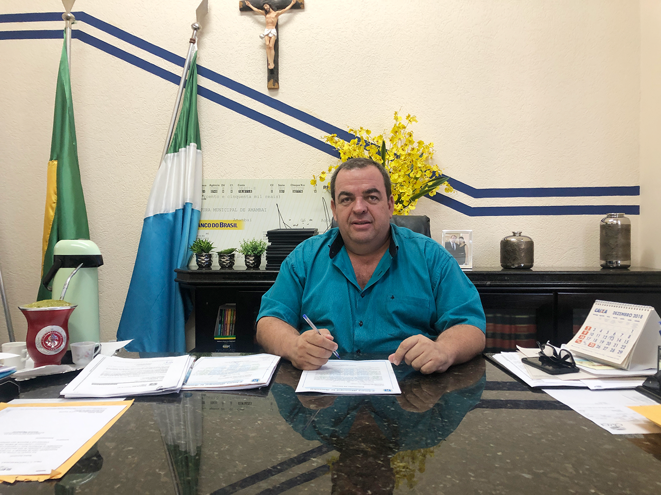 O vereador Dilmar Bervian, fez um balanço positivo do ano / Foto: Assessoria