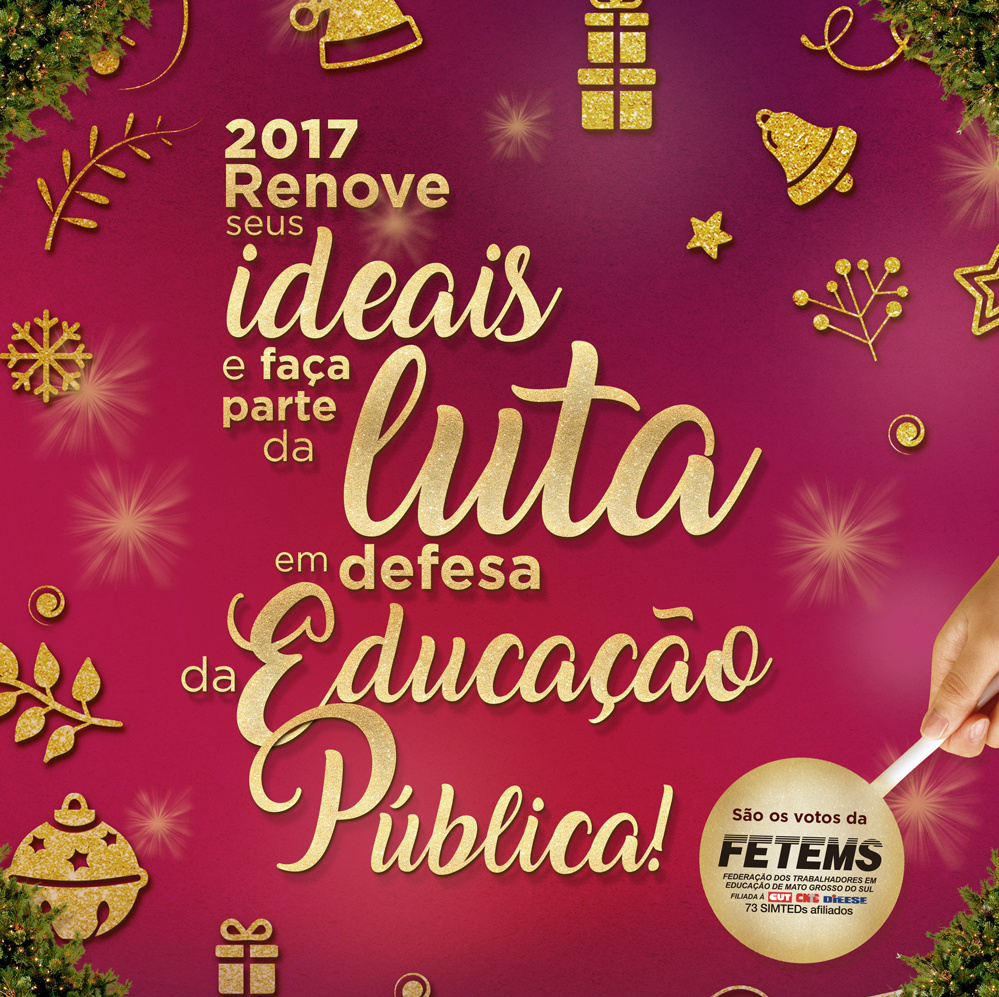 Férias Coletivas: A direção da FETEMS comunica a todos que sua parte administrativa voltará ao funcionamento normal no dia 24 de Janeiro, a Casa do Trabalhador e o ônibus da saúde continuam funcionando normalmente. A direção estará de plantão constante por conta do cenário nacional e dos encaminhamentos que serão necessários.Foto: Divulgação