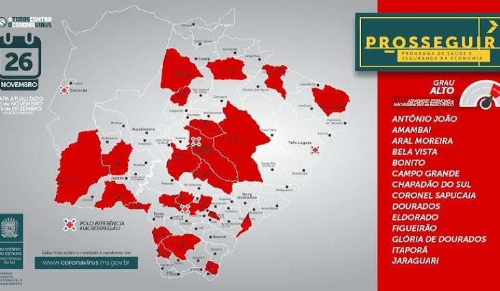 Mapa: Marketing/ Governo MS.
