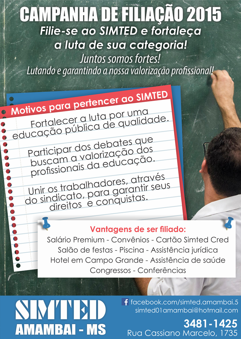 Campanha de filiação de novos associados. Foto: Divulgação.