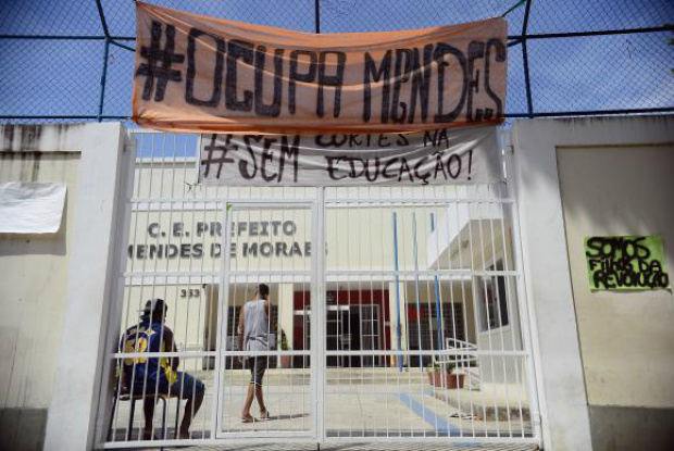 Rio de Janeiro - Alunos ocupam a Escola Estadual Prefeito Mendes de Moraes, na Ilha do Governador /Foto: Tânia Rêgo/Arquivo Agência Brasil