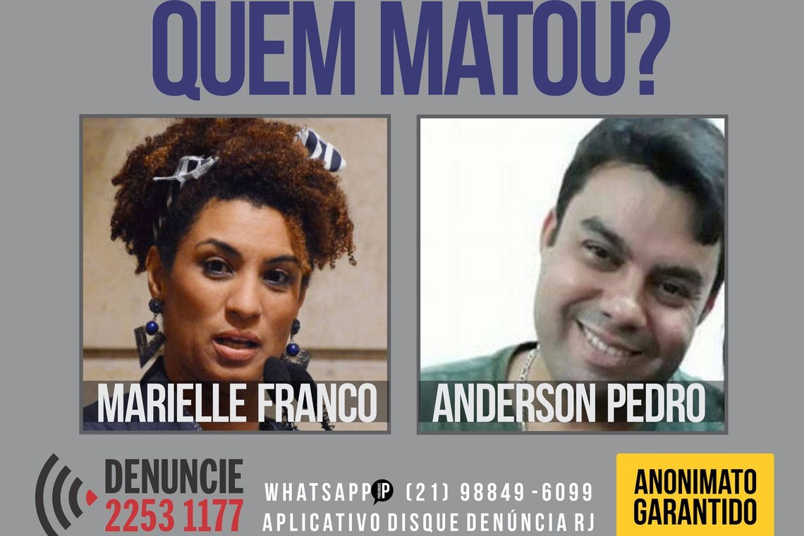 Assassinato de Marielle Franco e Anderson Gomes completa 9 meses