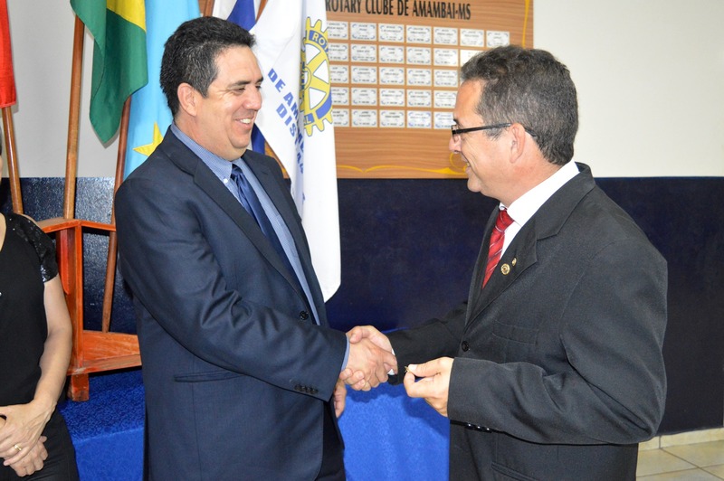 Rotary Clube de Amambai comemora 67 anos com visita de governador distrital Odil Puques, um dos novos membros do Rotary de Amambai / Foto: Moreira Produções