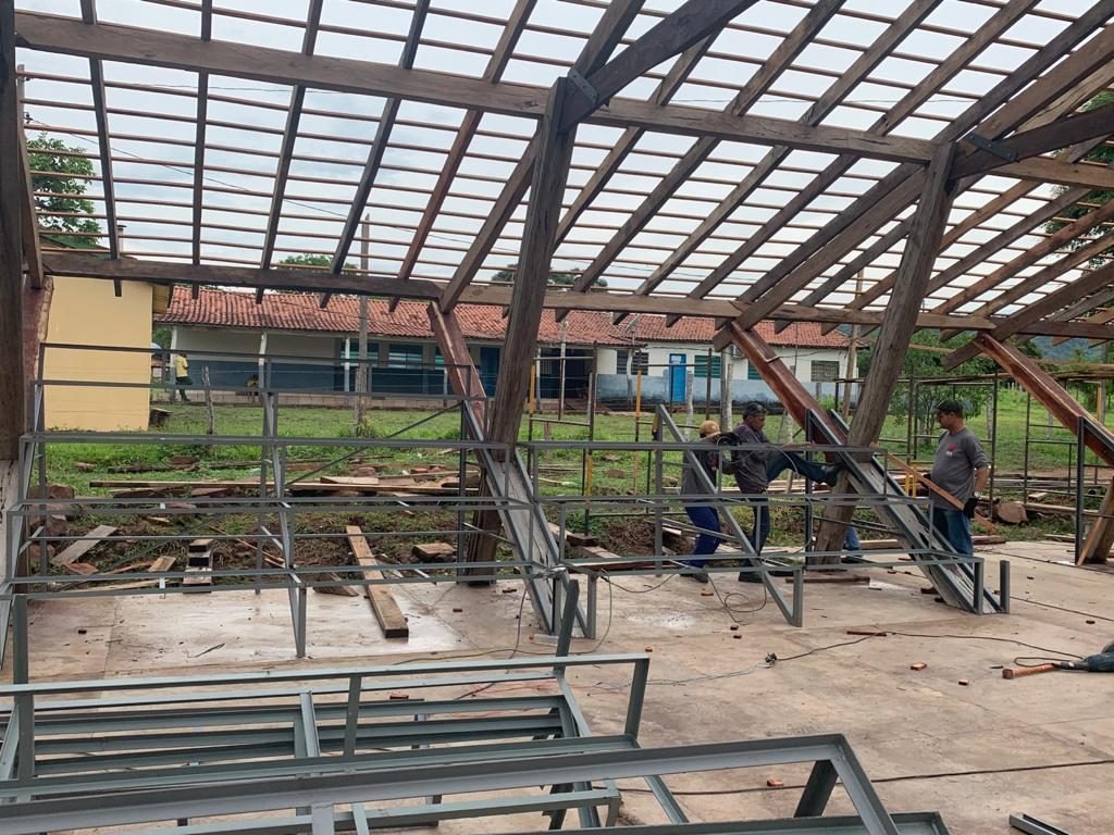 Espaço Cultural da aldeia Alves de Barros, em Porto Murtilho, está sendo revitalizado para integrar um complexo com museu e loja dos produtos das oleiras e outros artesãos