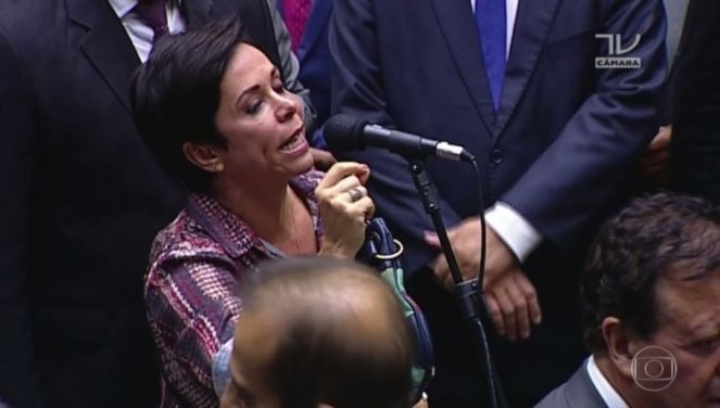 Maioria dos deputados do PTB defende que Temer insista na posse de Cristiane A deputada Cristiane Brasil (PTB-RJ) (Foto: G1)