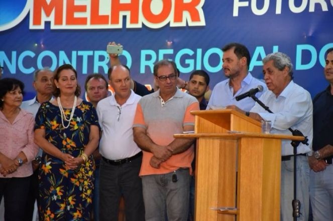 André durante discurso em ato do MDB (Foto: Divulgação )