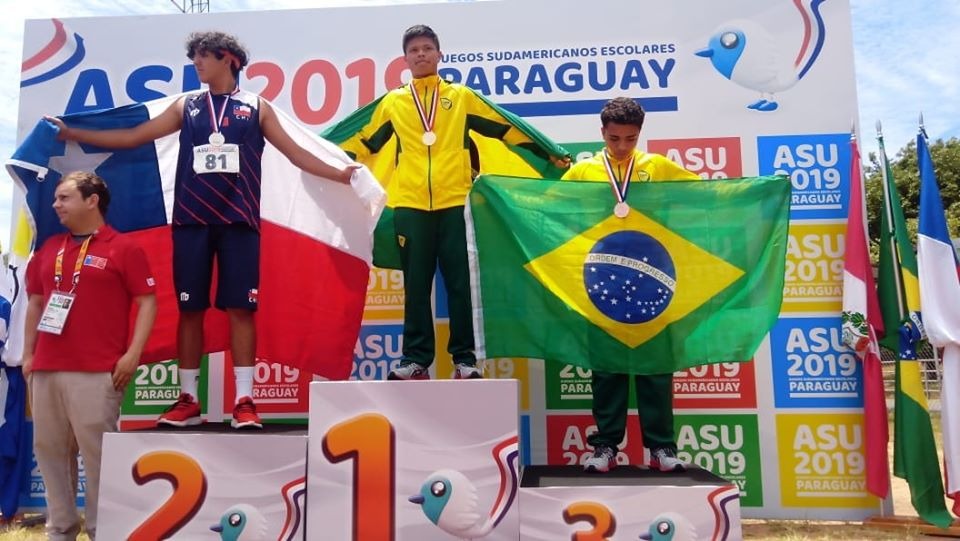 Atleta amambaiense é ouro no Campeonato Sul-Americano Escolar Foto: Reprodução