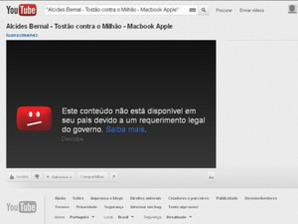 Juiz revoga determinação de retirar YouTube do ar em MS