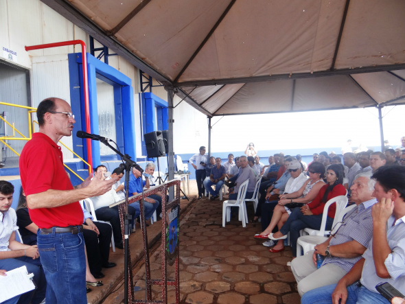 Autoridades e empresários prestigiam inauguração de frigorífico em Amambai Prefeito de Amambai, Sérgio Barbosa / Foto: Moreira Produções