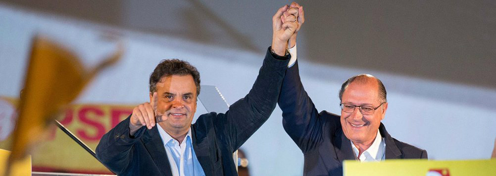 Segundo recente pesquisa Datafolha, liderança na corrida eleitoral de São Paulo, com Geraldo Alckmin (PSDB), já beneficia o presidenciável tucano Aécio Neves: em junho, só 24% dos eleitores do governador também escolhiam o senador mineiro.