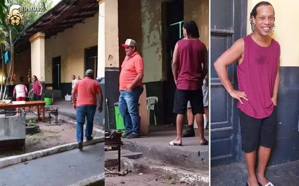 Fotográfo paraguaio divulga fotos de Ronaldinho na prisão Foto: Divulgação