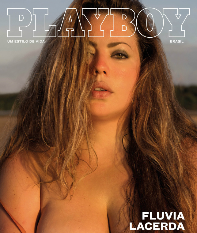 Plus size Fluvia Lacerda é capa de colecionador da Playboy Verão 2017 Capa da Playboy de Fluvia Lacerda.Foto: Divulgação