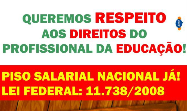 Professores de Amambai realizam caminhada pró piso nesta terça-feira (9)